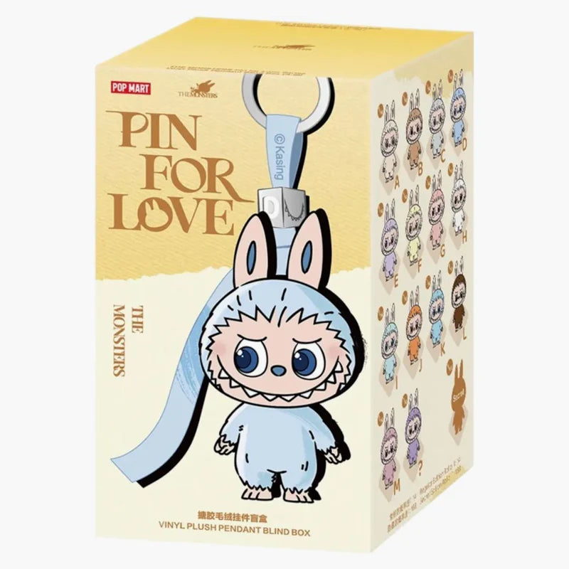 POP MART The Monster PIN FOR LOVE  Vinyl Plush Blind Box (A-M) OPEN