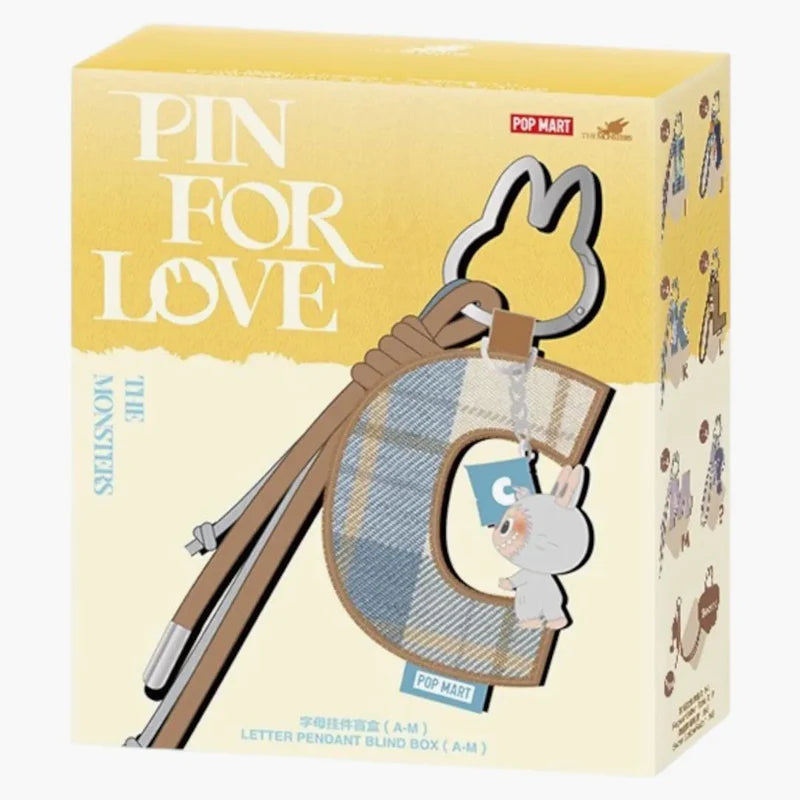 THE MONSTERS Pin for Love Series-Letter Pendant Blind Box (A-M) OPEN
